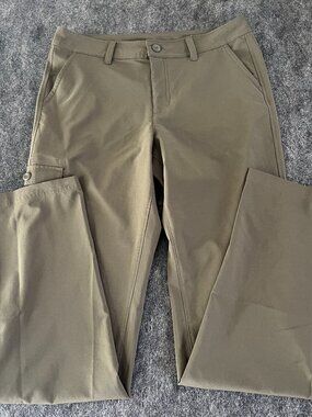 Eddie Bauer Pants Womens 4 Olive Green Pockets Hiking Camping Outdoors